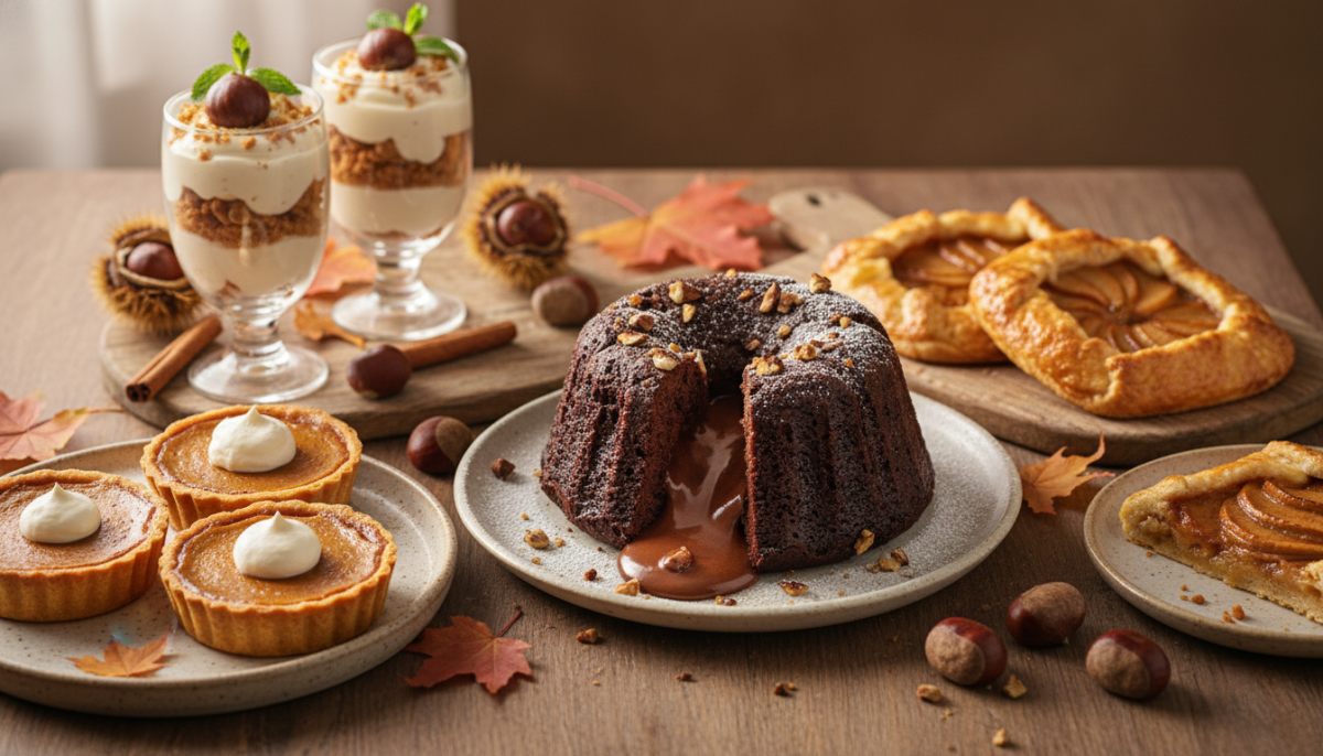 découvrez ce fondant chocolat-marrons au cœur coulant, un dessert de saison irrésistible qui surpasse tous les autres par son goût intense et sa texture fondante.