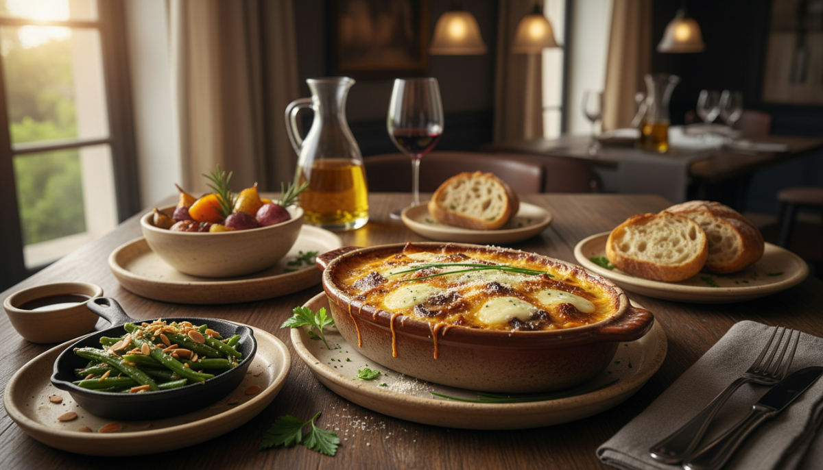 découvrez ce gratin aux champignons irrésistible, alliant une béchamel crémeuse, du parmesan fondant et de la mozzarella généreuse, parfait pour séduire même les plus sceptiques.