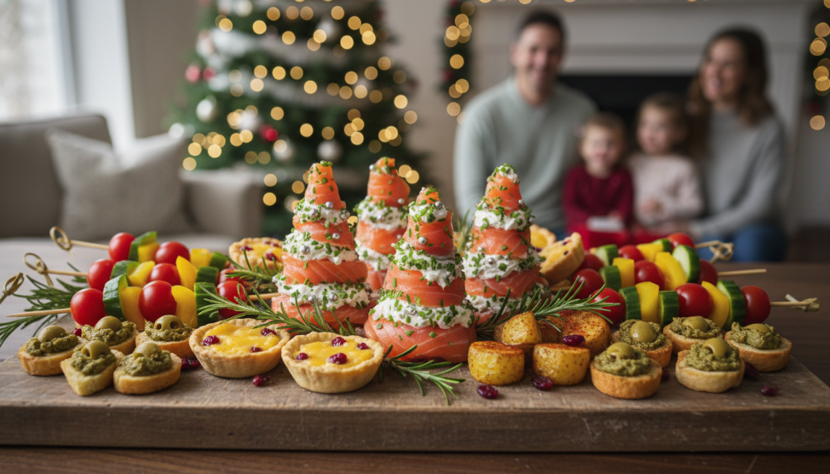 découvrez nos mini-sapins au saumon, une version finger food festive, délicieuse et parfaite pour émerveiller les enfants lors de noël.